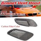 2 x Bonnet Vent Hood Carbon Fiber M3 Type for BMW E90 E91 E92 E93 (2005–2013)