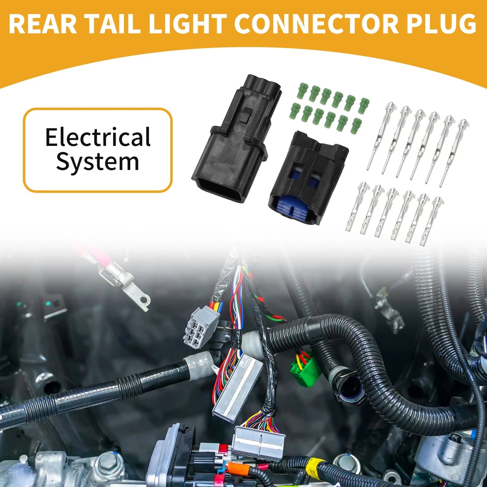 6 Pin Rear Tail Light Connector Plug for Hyundai 