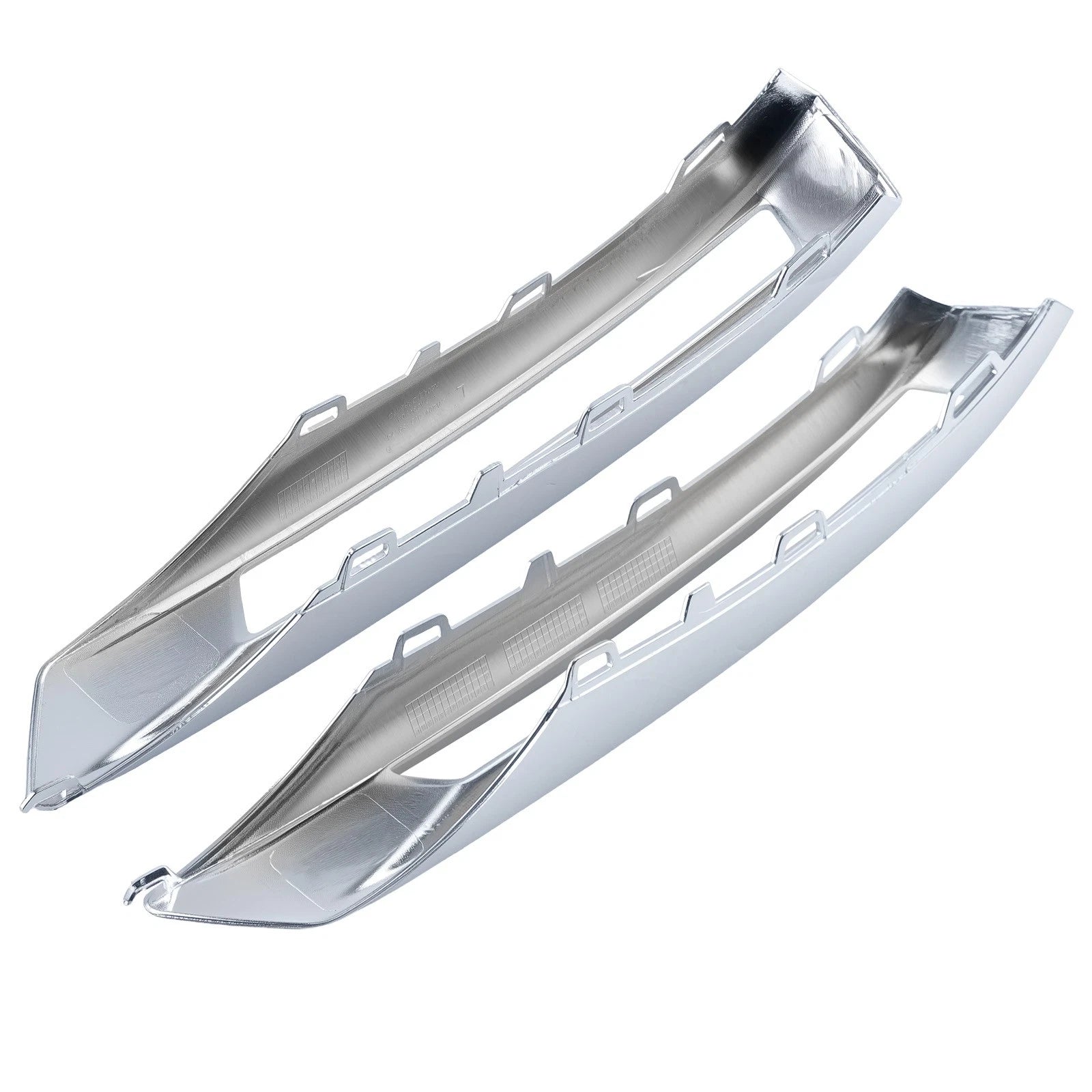 Pair Front Bumper Fog Light Cover Grille for Mercedes-Benz GLK-Class (2014–2015)