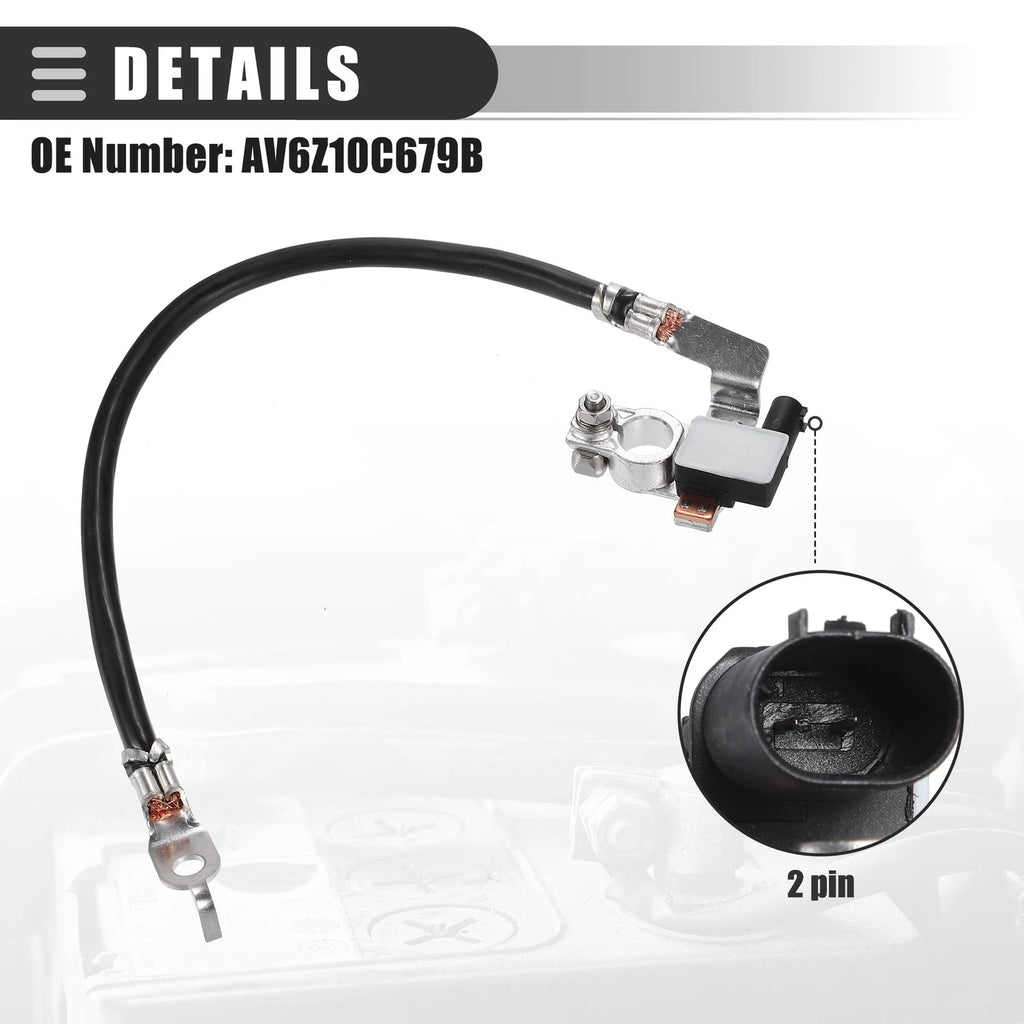 Negative Battery Cable Wire with Plug for Ford Escape Focus C-Max (2013–2019) AV6Z-10C679-P