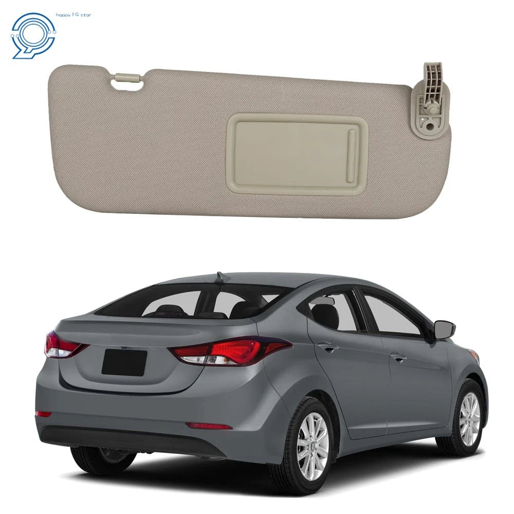 Front Right Sun Visor & Makeup Mirror for Hyundai Elantra MD (2011–2015) Beige