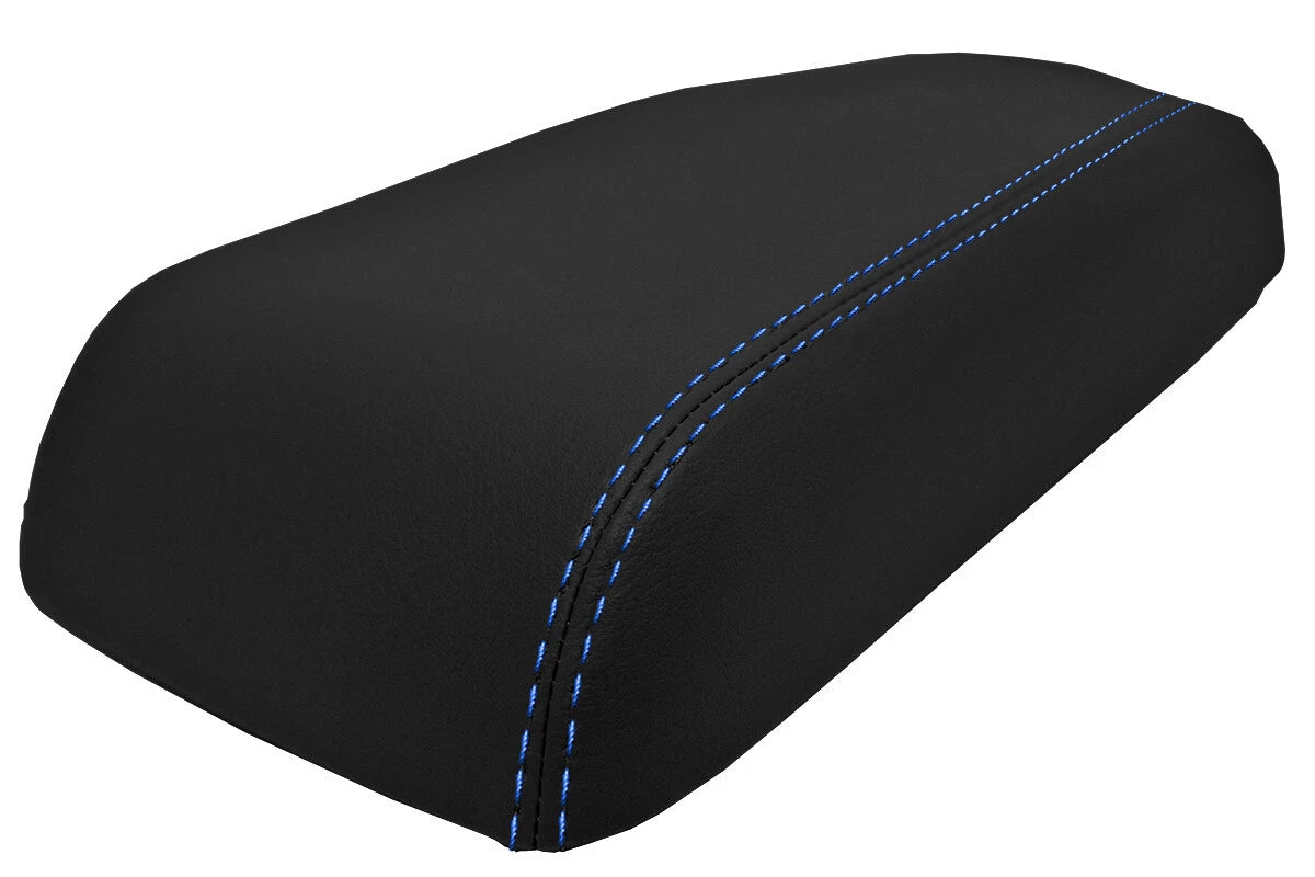 Console Lid Cover Leather for Mitsubishi 3000GT Dodge Stealth (1991–1999) Blue Stitch