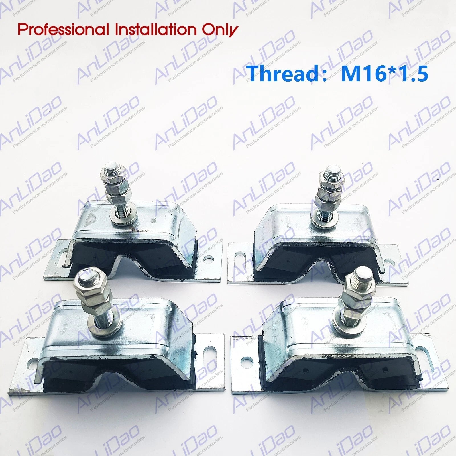 4Pcs Engine Mount for Yanmar 3YM30 3GM30F (Replacement 128270-08341)