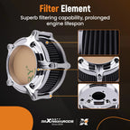 Air Cleaner Intake Filter Kit for Harley Sportster XL (2004-2023) Black