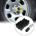 16 x 12x1.5mm Black Car Hex Security Lock Wheel Lug Nuts for Honda