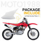 Left Side Number Plate for Honda CRF150F CRF230F (2003–2014) 83600-KPS-900ZA