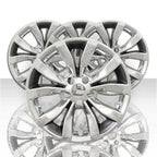 4pc 17' 10 Spoke Wheel Skins for 2015-2020 Chrysler 300 - Chrome Silver/Charcoal