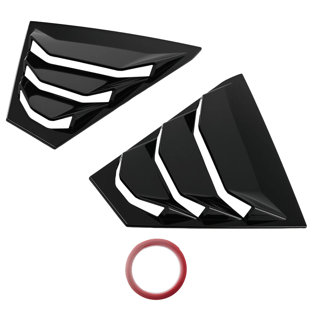 Side Window Louvers for Nissan Altima (2019–2023) Glossy Black