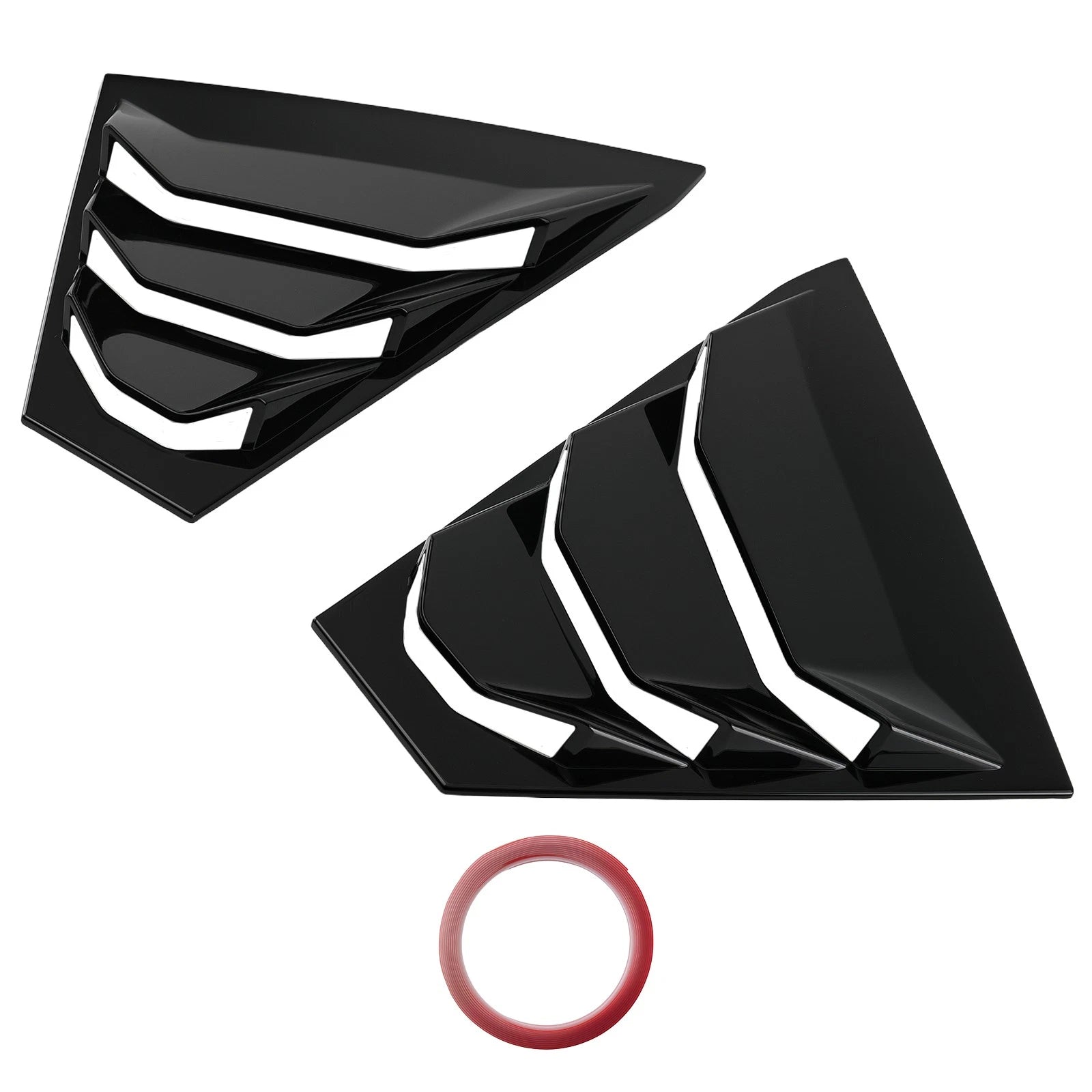 Side Window Louvers for Nissan Altima (2019–2023) Glossy Black