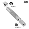 Hex Insert Bit Adapter for 4mm Bits & 1/4 Inch Screwdrivers