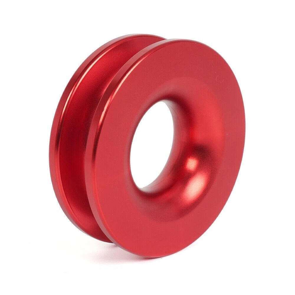 Winch Snatch Recovery Ring for ATV UTV (41000 lbs, Red)