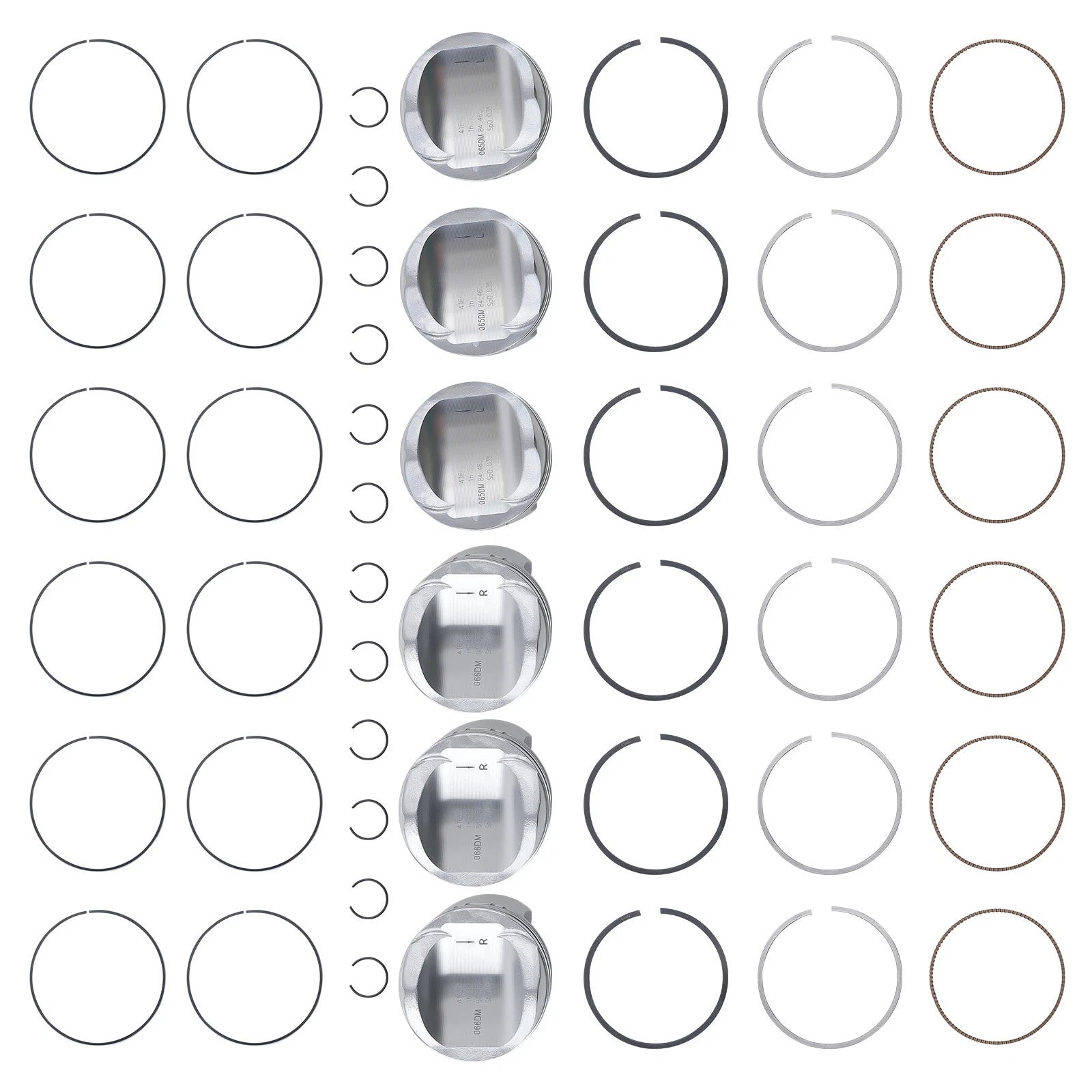 Piston Rings Set for VW Touareg Audi S4 S5 A6 A7 A8 Q5 Q7 (2010–2022)