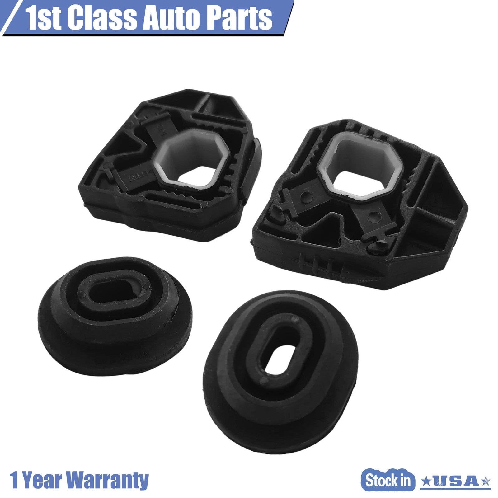 Set of 4 Upper Lower Radiator Mounts 1K0121367F for Audi A3 Quattro VW Beetle CC Eos (2006–2013)