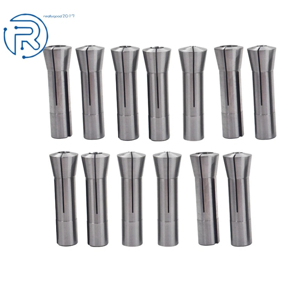 13-Pack Chuck Holder R8 Collet Set for Bridgeport (Precision)