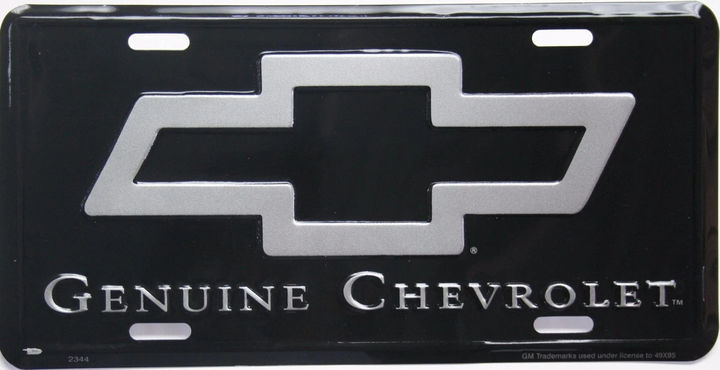 Genuine License Plate Tag Emblem for Chevrolet GMC (Extended Cab, Long/Short Bed)