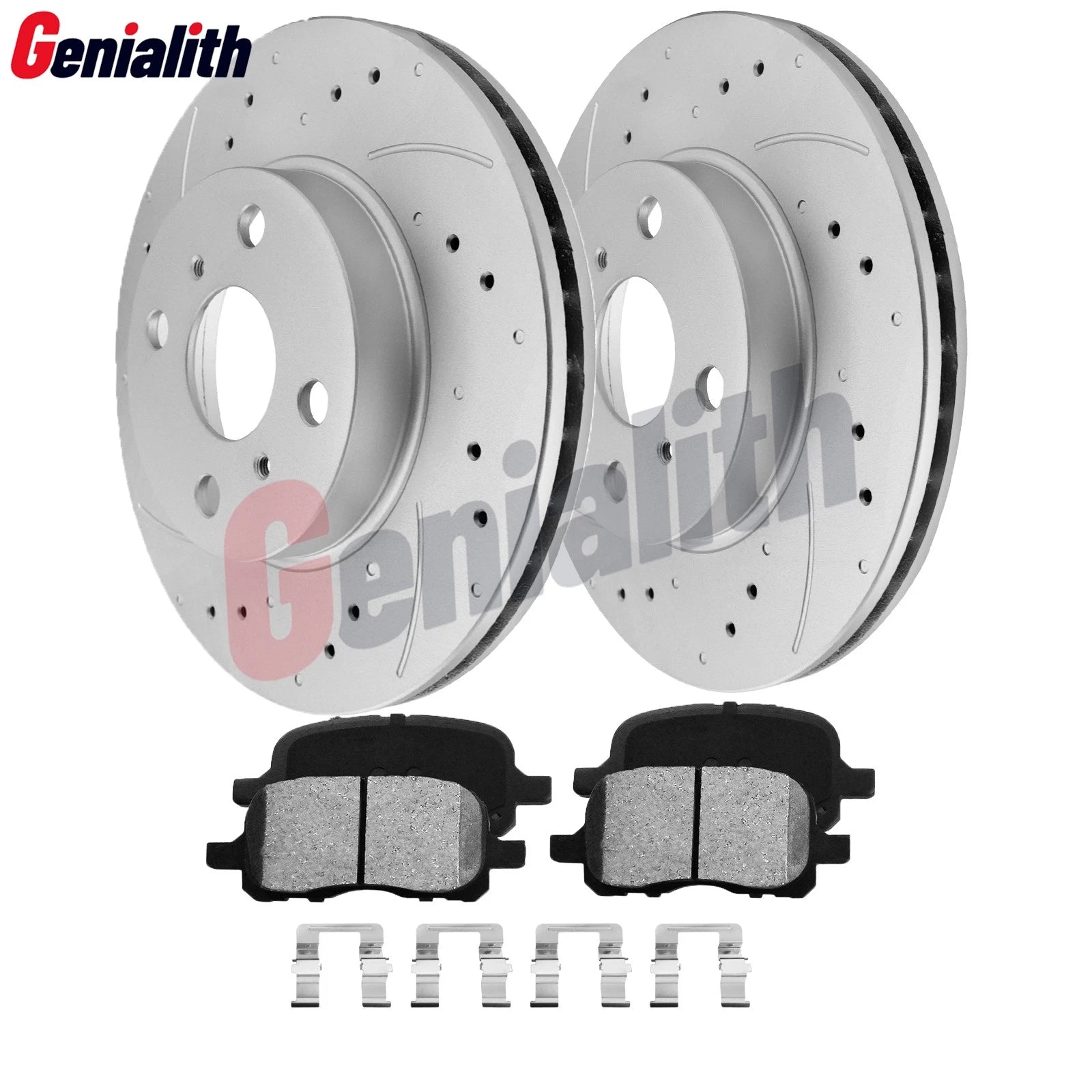 Front Rotors & Ceramic Brake Pads for Toyota Corolla, Chevy Prizm (1998–2002)
