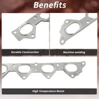Exhaust Manifold Header Gasket for Honda Accord (1990–1998) No. 18115PT0004