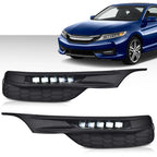 LED Fog Light Lamps with Bezels and Switch for Honda Accord Sedan (2016–2017)