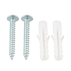 12-Inch White Metal Support Brackets for Closet Shelf