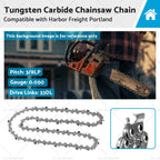 8" Carbide Chainsaw Chain for Harbor Freight Portland (62896, 68862)