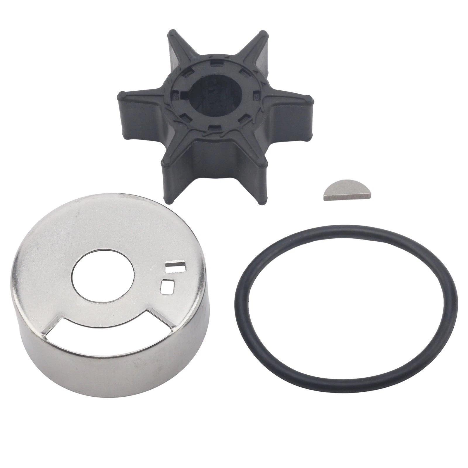 Water Pump Impeller Kit for Yamaha 20 25 Hp 2 Stroke Outboard (18-3431, 6L2-W0078-00)