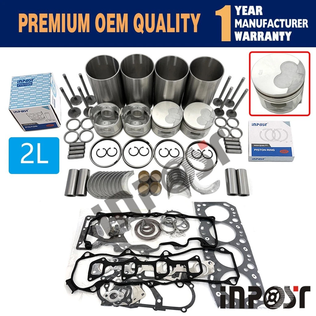 Engine Rebuild Kit for Toyota Hilux Land Cruiser Hiace 2L-T 2L-TE 2L-THE (1979–1999)