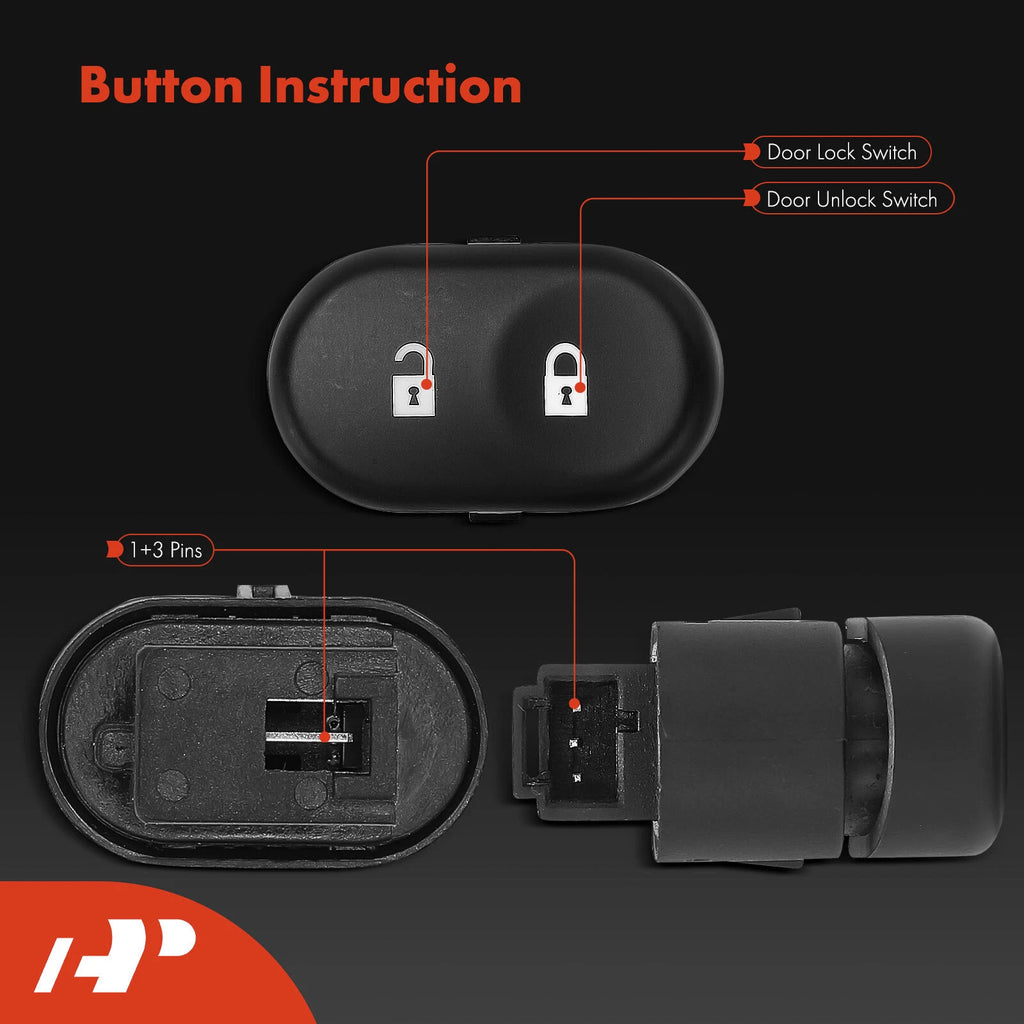 Front Driver Side Door Lock Switch for Chevy Malibu (2008-2010)