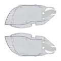 Set of 2 Headlight Lens Covers for BMW X5 E53 (2004–2006) 63117166803 63117166817
