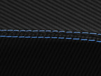 Console Lid Armrest Cover for Acura Integra (2023) Carbon Fiber Blue Stitch