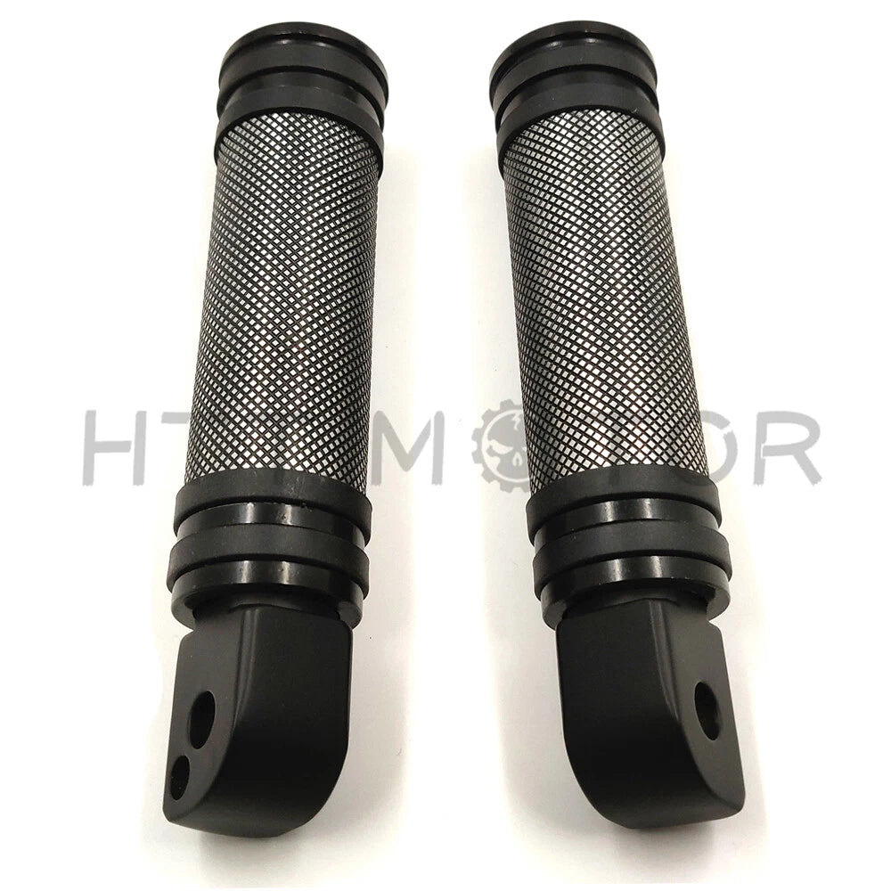 Diamond Black Footpegs for Harley Softail Fat Boy FLFB, Fat Bob FXF (2018–2023)