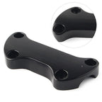 Black Smooth Handlebar Riser Top Clamp for Harley Dyna Softail Sportster