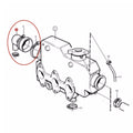 2pcs Heat Exchanger End Cap for Volvo Penta MD 2030 (Replacement 3580326, 145536370)