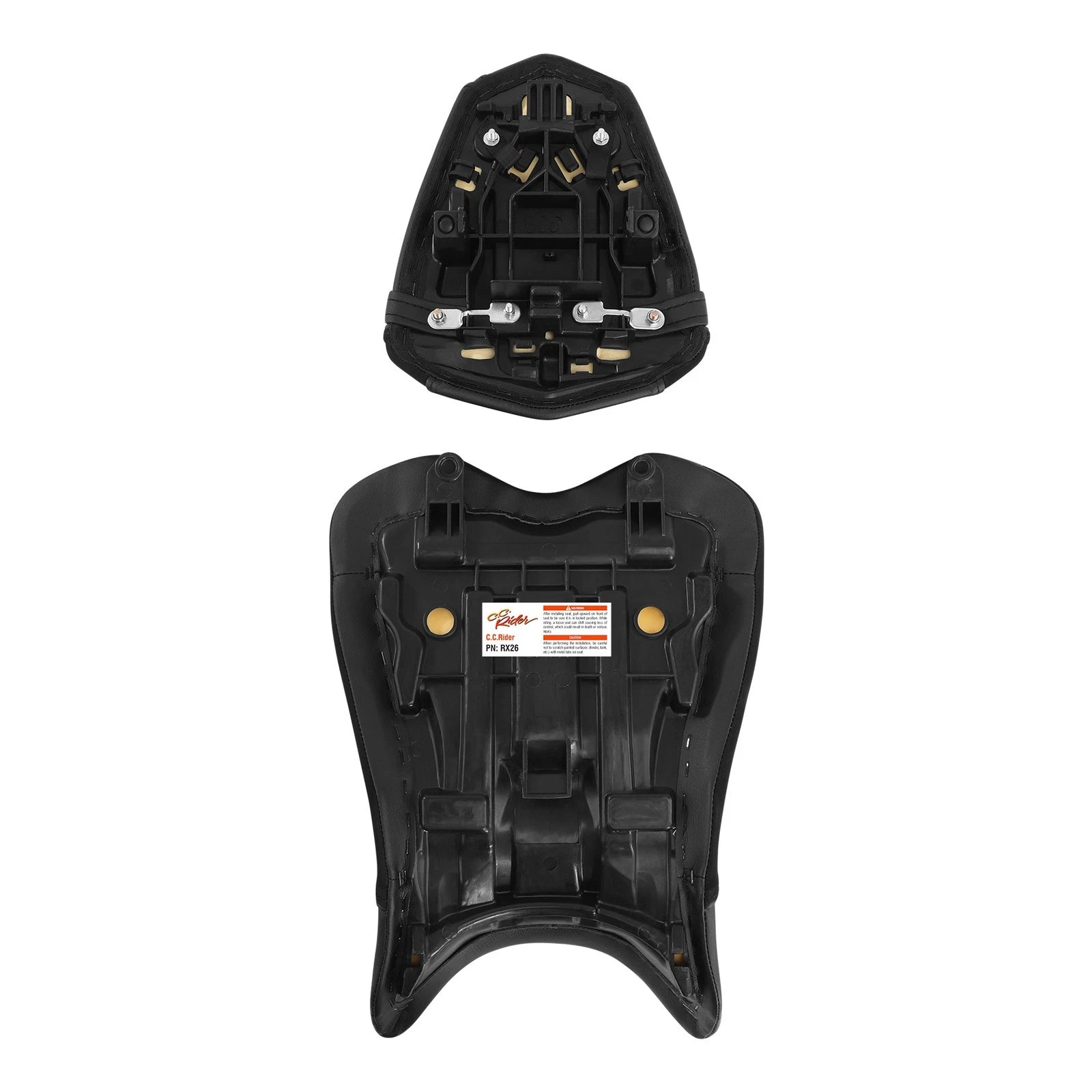 Seats for Yamaha YZF R1 (2009–2014) - Black Driver & Passenger