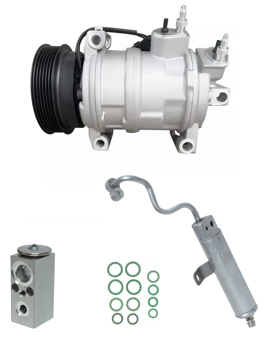 AC Compressor Kit with OEM Replacement for Jeep Commander 5.7L V8 (2007–2010)