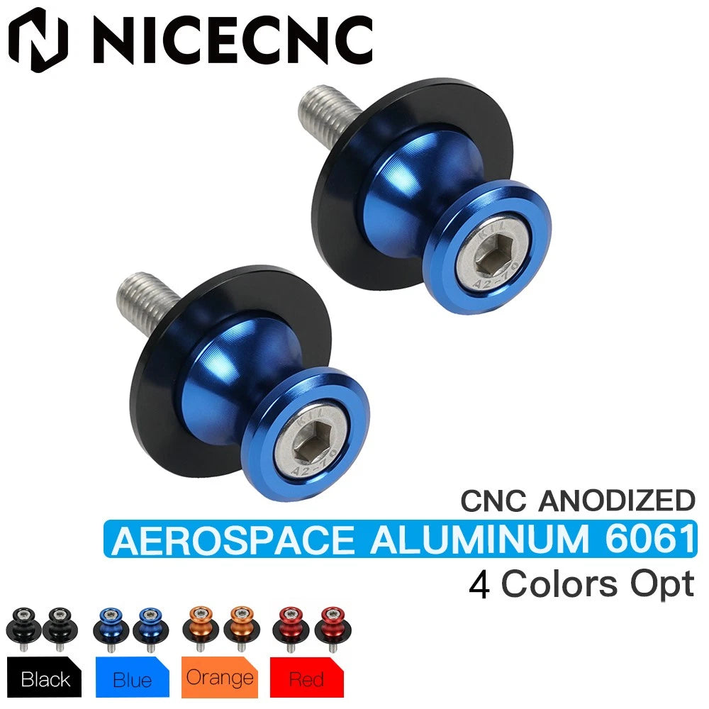 10mm Swing Arm Sliders Spools for Kawasaki ZX-11 (1990–2001), ZX-14 (2006–2014)