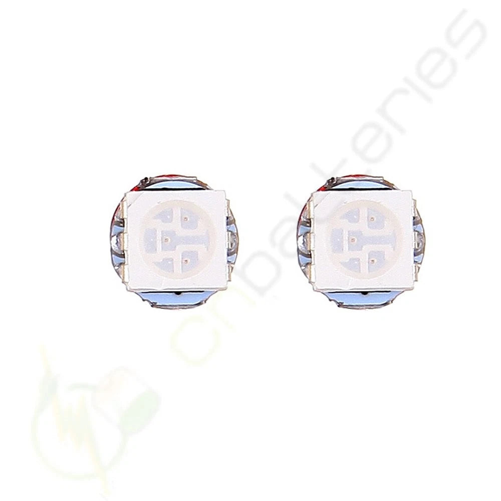 100Pcs T5 2721 74 73 70 17 18 37 17 5050 SMD Red LED Gauge Light Bulbs for Vehicles
