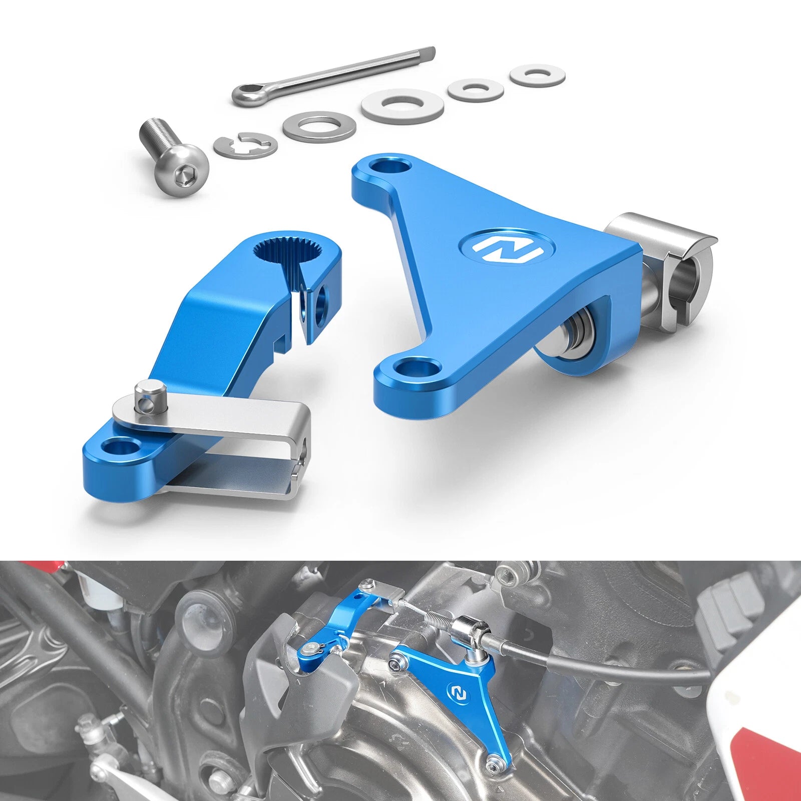 CNC Clutch Lever Arm Bracket for Yamaha FZ07 (2015–2017), YZF R7 (2022–2023)