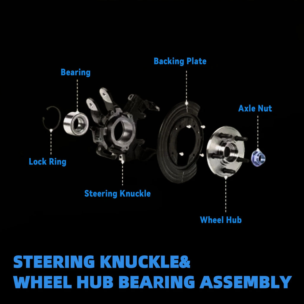 Front Left Steering Knuckle & Wheel Bearing Hub Assembly for Toyota Camry (2004–2016)
