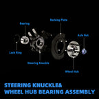 Front Left Steering Knuckle & Wheel Bearing Hub Assembly for Toyota Camry (2004–2016)