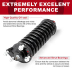 Front Pair Strut Assembly with Coil Spring for Dodge Nitro (2007-2020) & Jeep Liberty (2002-2012)