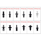 Set of 690 Car Push Pin Clips for Automotive Trim Panel Body