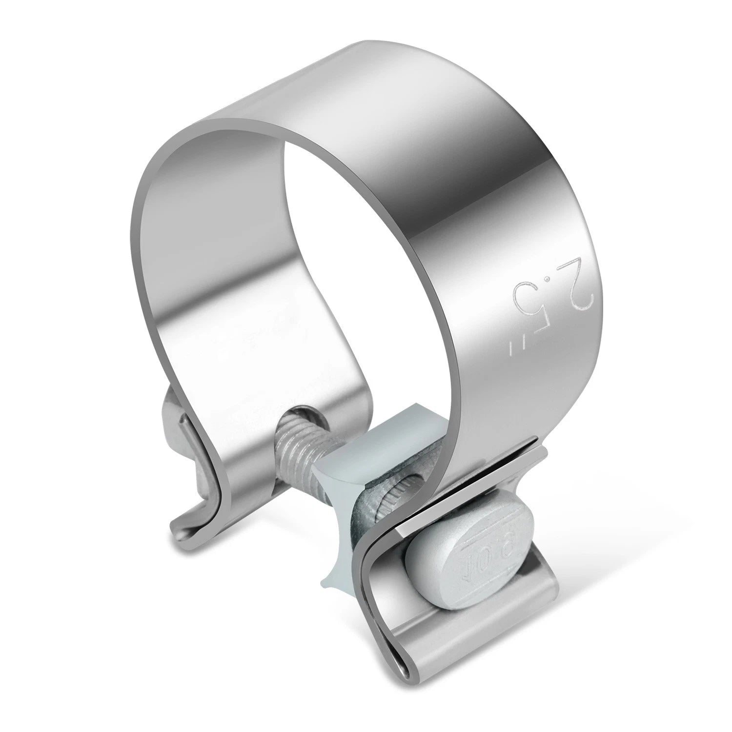2.5" OD Exhaust Clamp Muffler Pipe Sleeve Coupler for Universal