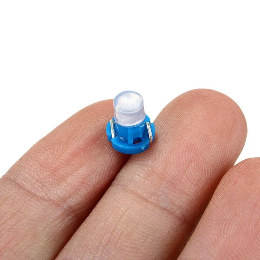 10 x Blue T3 Neo Wedge LED Bulbs for Car