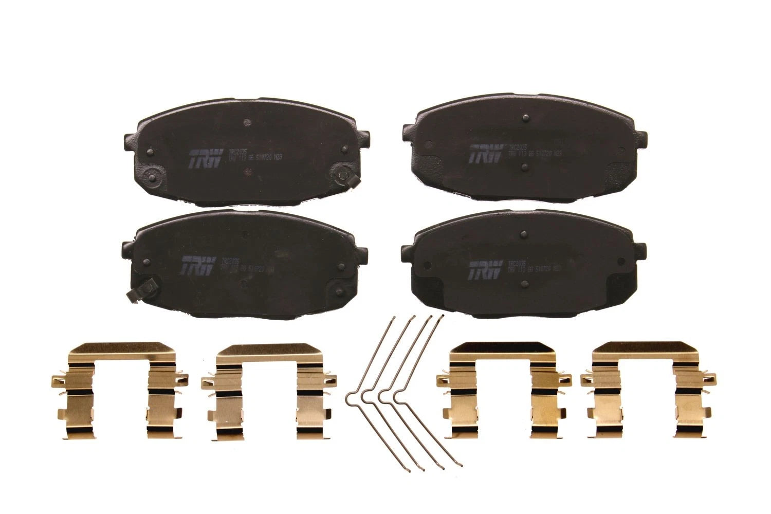 Set of 4 Front Disc Brake Pads for Kia Soul (2017–2019)