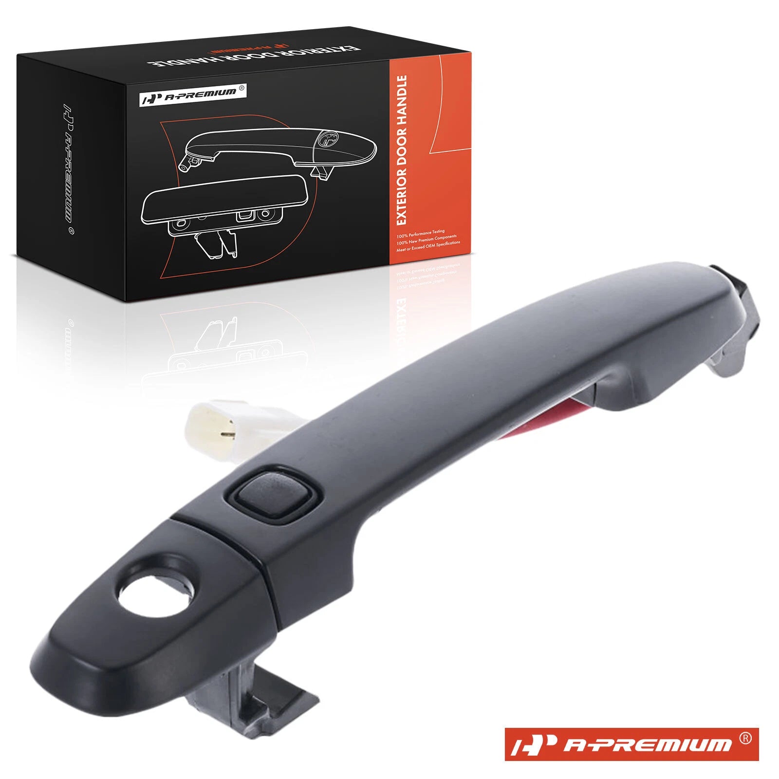 Front Exterior Door Handle Black for Toyota RAV4 2006-2013 (Front Left)