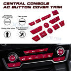 Center Dashboard Switch Cover Trims for Honda CR-V DX (2017-2022)