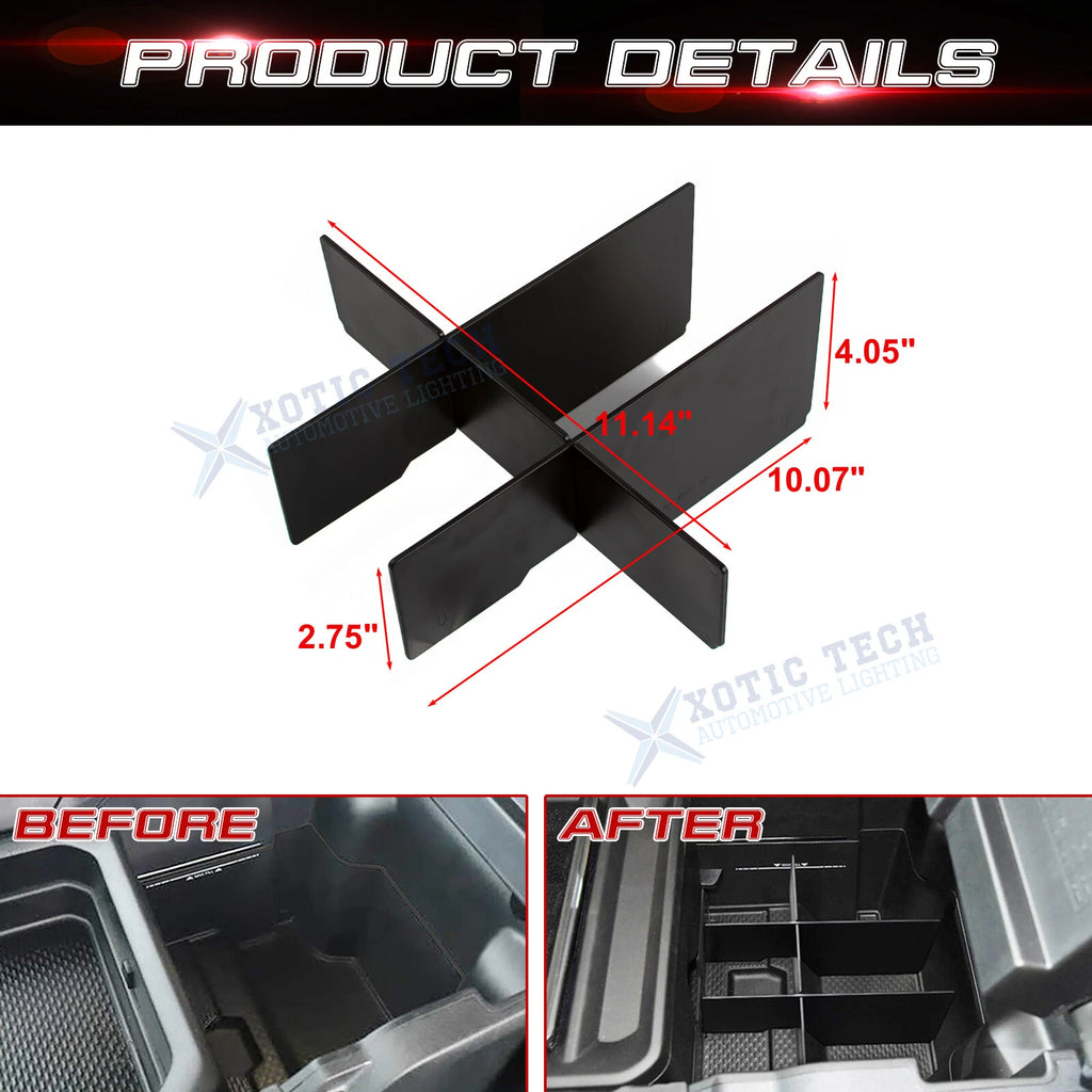 Rear Lower Center Console Divider for Dodge RAM 1500 2019-2026