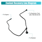 Engine Coolant Radiator Overflow Hose for Mercedes-Benz GL450 GL63 (2007-2012)