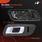 2X Front Chrome Interior Door Handle for Ford Taurus (2010-2012)