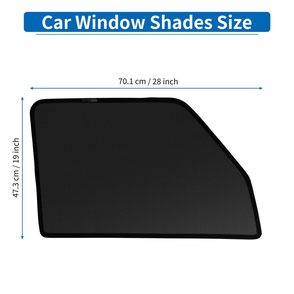 Car Window Cover for Mitsubishi Delica Mini B34A/B35A/B37A/B38A (Net Black)